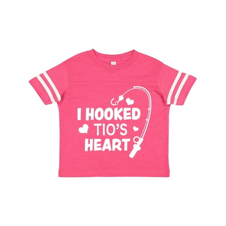 

Inktastic I Hooked Tio s Heart with Fishing Rod Gift Toddler Boy or Toddler Girl T-Shirt