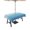 Navy, Slate, White, Faded, variant on Outdoor Tablecloths with Umbrella Hole & Zipper, Blue Summer Beach 60x60 Inch Square Tablecloths, Coastal Vacation Blue Wooden Waterproof Table Cloth, Patio/Pool/Picnic Table Covers