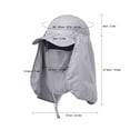 thumbnail image 3 of Andoer Outdoor Sport Hiking Visor Hat Guard Face Neck Cover Fishing Sun Protection, 3 of 7