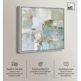 thumbnail image 2 of Jade Sweep I Canvas Minimal Abstracts by Art Remedy, Silver Frame, 24" x 24", 2 of 7