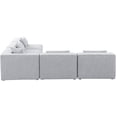 thumbnail image 5 of Meridian Furniture Cube Grey Durable Linen Modular Sectional, 5 of 7