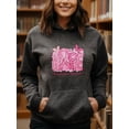 thumbnail image 3 of Graphic Breast Cancer Awareness Hoodie for Men and Women, Unisex Pullover Hooded Sweatshirt, Comfortable Cotton Poly Blend, Support and Awareness Casual Outfit, 3 of 5