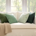 thumbnail image 2 of Sage Green Corduroy Throw Pillow Covers 18x18 Inch Set of 4, Soft Boho Farmhouse Cushion Covers for Couch Bed and Sofa, Modern Nordic Home Decor, 2 of 7