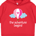 thumbnail image 3 of Inktastic The Adventure Begins Hot Air Balloon Girls Toddler Hoodie, 3 of 4
