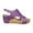 Purple, variant on Spring And Summer New Fish Mouth Glitter Beach Thick Bottom Elastic Set Foot With Wedge Sandals Sandals For Women Sandals for Women Black 38