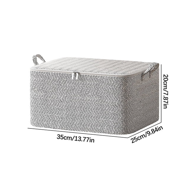 Clothing Storage Bags,Non Woven Zipper Storage Bag for Moving Quilt,Multiple Sizes Large Capacity Travel Bag,Foldable Design with Handles,Foldable Travel Bag
