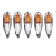 thumbnail image 5 of 5 Piezas Universales para Camiones Furgonetas RV Alto Brillo Ámbar Halógena en Forma de Lágrima Luces de Techo para Cabina con Montaje Resistentes a la Intemperie para ANGGREK Otros, 5 of 8