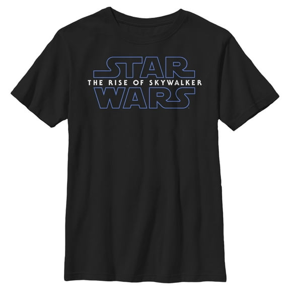 Boy's Star Wars: The Rise of Skywalker Classic Logo Graphic Tee Black X Small