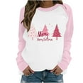 thumbnail image 2 of BEFOKA Long SleeveChristmas T-Shirts,Women Funny Xmas Holiday Printed Tops,Vacation Christmas Shirt Funny Xmas Gift Top Crewneck Tees-Pink Going Out Top 2025 Tee Shirts Oversized S_5X, 2 of 3