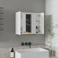 thumbnail image 3 of DUOSONG Ellegrini 1-Drawer Medicine Cabinet, White, Particle Board, 19.5 x 23.6 x 5.4 Inches, 3 of 9