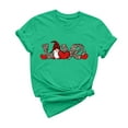 thumbnail image 2 of LSLJS Women's Casual Round Neck Short-sleeved Christmas Tree Printed T-shirt Top, 2 of 5