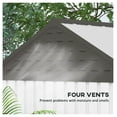 thumbnail image 6 of 8x6 Metal Garden Shed - Outdoor Storage House w/ Doors, Window & Vents - White, 6 of 9