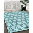 thumbnail image 3 of Ahgly Company Tapis Rond Lavable en Machine Intérieur Transitionnel Vert Profond, 8 Pieds Rond, 3 of 7