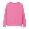 thumbnail image 6 of UJNDER Women's Solid Color Crewneck Sweatshirt Long Sleeve Casual Pullover Fall Winter Basic Sweatshirts for Women Pink XXL, 6 of 9