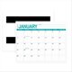 thumbnail image 1 of Magnetic Calendar 2024 Until June 2025, 18 Monthly Calendar Blue, 1 of 4