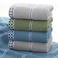 thumbnail image 3 of ERDOUY 1pcs pure cotton Bathroom Hand Towels, Home Soft Cotton Super Soft Highly Absorbent Hand Towel for Shower, Pool, Spa, Gym, Hand Towel for Daily Use 12.99x28.74inch (gray), 3 of 4