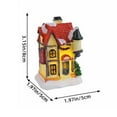 thumbnail image 3 of NWOKYZGH Resin Christmas Scene Village Houses Town with LED Light Battery Operate Christmas Ornamnet, 3 of 6