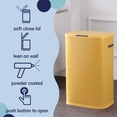 thumbnail image 2 of happimess Tammi Kitchen 14.5-Gallon Slim Metal Push Button Trash Can, Daffodil Yellow, HPM1017L, 2 of 10