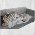 thumbnail image 6 of Birthday Soft Flannel Fleece Throw Blanket, Kindergarten Children Celebration Set up Creamy Cake Candle Print, Cozy Plush for Indoor and Outdoor Use, 70" x 90", Multicolor, by Ambesonne, 6 of 6