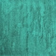 thumbnail image 1 of Ahgly Company Indoor Square Abstract Turquoise Blue Contemporary Area Rugs, 8' Square, 1 of 4