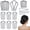 Black, variant on 12 Pieces Hair Side Combs Metal Hair Fork Clip French Twist Comb Updo Hair Stick, U-Shape Teeth Styling Tools Messy Bun Maker Vintage Hairstyle Hair Pins Hair Accessories for Women and Girls
