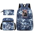 thumbnail image 1 of Stray Kids Travel Backpack, Teenage Student School Bag Three-piece Set-QIUPING, 1 of 4