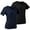 Black+Navy, variant on REDESS Athletic Shirts for Women, Short Sleeve V-Neck Top, 2-Pack