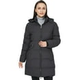 thumbnail image 4 of WenVen Women's Puffer Jacket Warm Winter Coat Hooded Insulated Jacket Charcoal S, 4 of 8