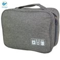 thumbnail image 2 of Deago Waterproof Electronics Accessories Organizer Travel Storage Hand Bag Cable USB Drive Case Pouch (Gray), 2 of 9
