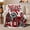 Santa T Rex, variant on Funny Christmas T-Rex Rule Santa Said, Festive Holiday Scene, Warm Flannel Blanket for Living Room and Reading Nook, Art Lovers Christmas Gift, Festive Home Decor