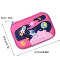 thumbnail image 3 of Estuche de papelería con astronauta 3D, estuche impermeable para lápices, estuche para lápices para estudiantes, 3 of 3
