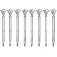 thumbnail image 1 of 8PCS Crystal Diamond Ballpoint Pens Rhinestone Black Ink Metal Sign Pen School Office Supplies, 1 of 5