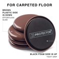 thumbnail image 4 of Deslizadores para muebles X-Protector, 8 piezas, 9 cm, protectores para alfombra, 4 of 6