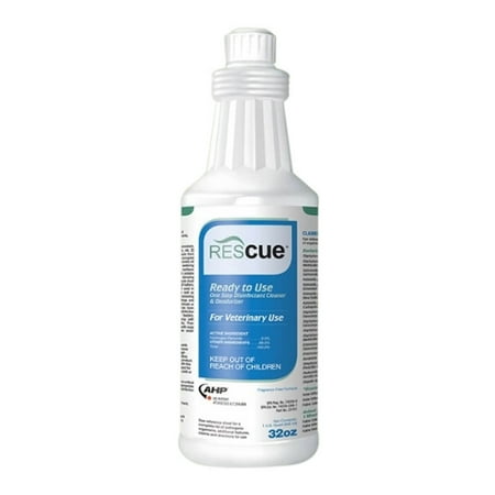Accel Rescue Cleaner Disinfectant Swine Kennel Poultry 1 Quart Ready to Use