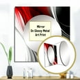 thumbnail image 3 of Designart "Endless Ripples Red and Black I" Modern Waves Square Mirror For Wall Decor - Large Red Square Printed Wall Mirror Art - Square Modern Mirror - Wall Mounted Square Large Mirror, 3 of 5