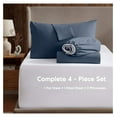 thumbnail image 2 of ' RV Sheet Set - 4-Piece Queen Size Bed Sheets, Deep Pocket, Hotel Luxury, Extra Soft & Cooling, Navy Blue, 2 of 9