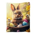 thumbnail image 4 of JML Fleece Throw Blanket for Easter - Soft Rabbit & Eggs Printed Throw Blanket, Fuzzy Blankets & Throws 40x50 Inches, 4 of 8