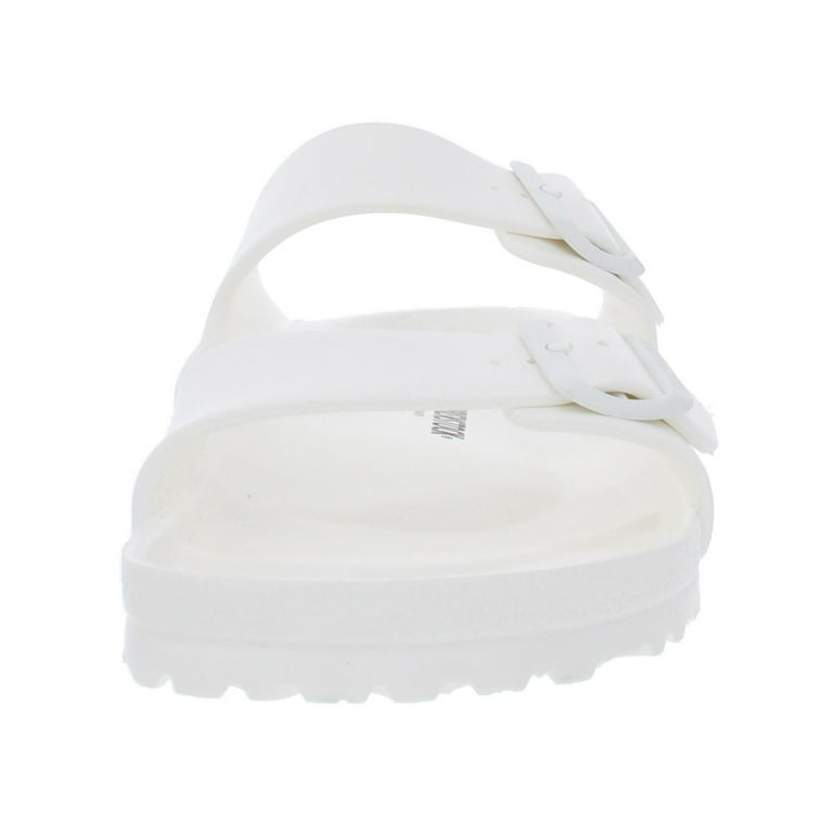 White birkenstock women's clearance arizona essentials eva sandals