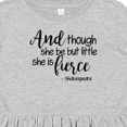 thumbnail image 4 of Inktastic Though She Be but Little She is Fierce Quote Shakespeare Girls Toddler Dress, 4 of 5