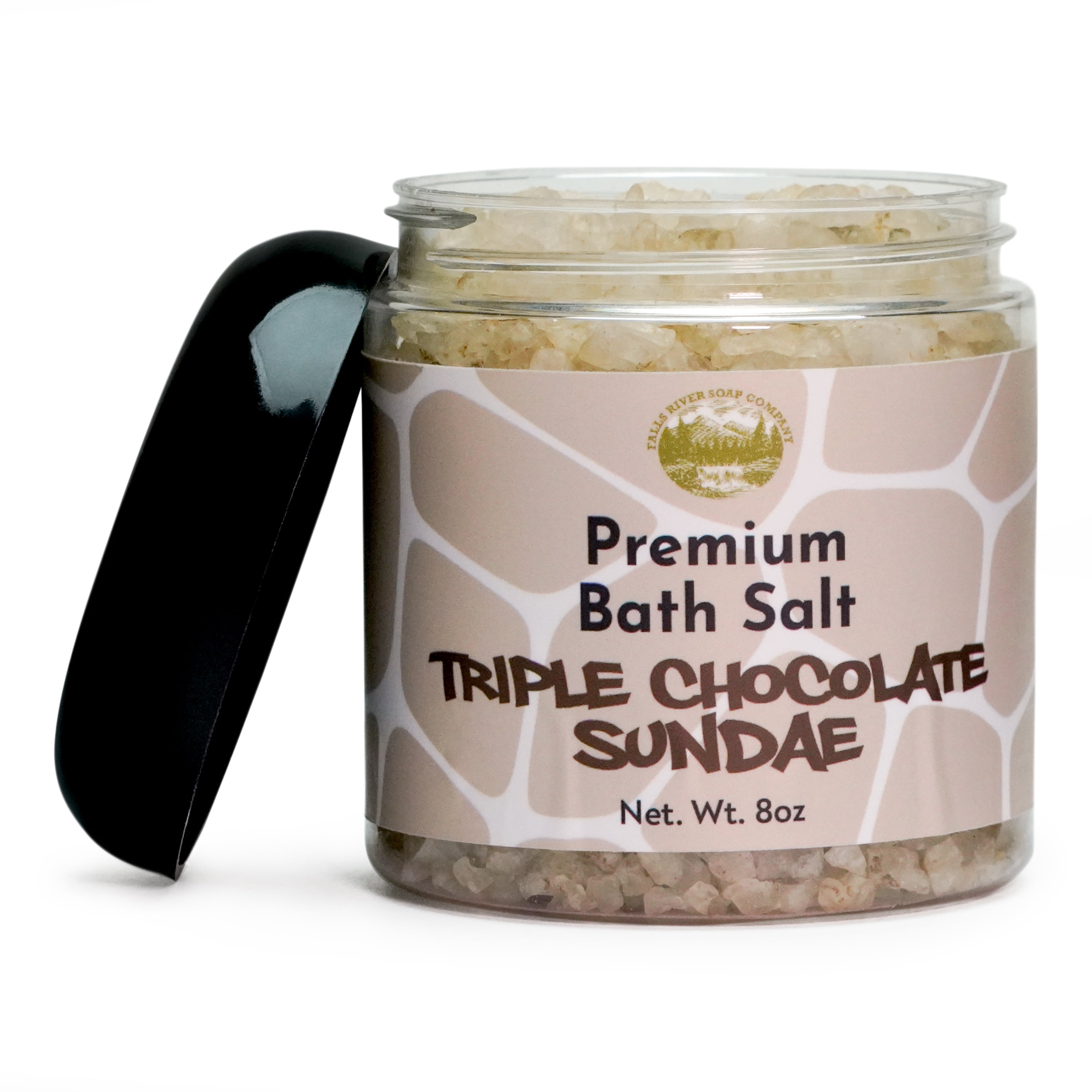 Triple Chocolate Sundae Salt Scrub 8oz Detox Bath Salt Body Scrub
