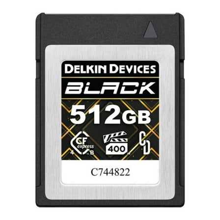 Delkin Devices 512GB BLACK CFexpress Type B 4.0 Memory Card