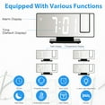 thumbnail image 2 of ELECTIME Projection Alarm Clock, Digital Clock with 180° Rotatable Projector, Clear LED Display, 2 of 7