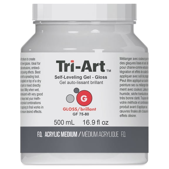 Tri-Art Self-Leveling Gel Medium - Gloss, 500 ml