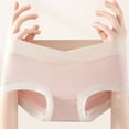 thumbnail image 6 of Hinvhai Womens Maternity Panties Seamless Maternity Underwear Under Bump Pregnancy Postpartum Brief Pink L(L), 6 of 7
