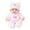 20 cm, variant on 20cm Reborn Doll Soft Vinyl Collectible Pacifier Bib Change Outfit Realistic Features Poseable Limbs for 3-4 Years 4-5 Years