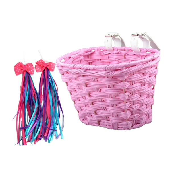 Cesta para manillar de bicicleta para niños, desmontable con