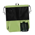 thumbnail image 3 of Mochila de malla con cordón, informal, para playa, de viaje Verde, 3 of 9