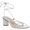 White, variant on Steve Madden Womens Ivanna Leather Strappy Dress Sandals Pink 6.5 Medium (B,M)