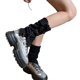 thumbnail image 1 of Womens Lolitas Knitted Long Socks Knee High Leg Warmers Fashion Harajuku Cute Boot Socks Winter Ankle Heap Socks off white, 1 of 4