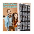 thumbnail image 5 of Estante sobre la puerta con 24 bolsillos de tela para colgar el soporte del armario, almacenamiento para hombres y mujeres - Hy, 5 of 5